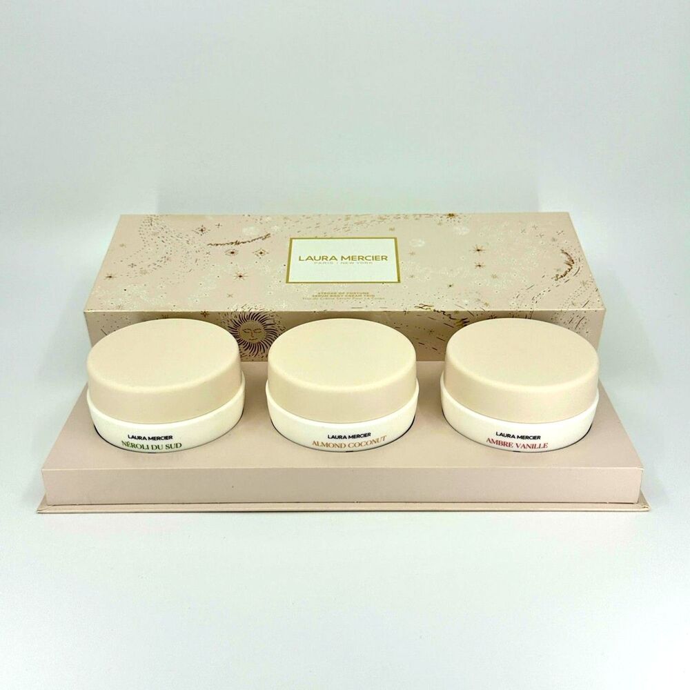 Laura Mercier Stroke of Fortune Serum Body Cream Trio-Neroli, Vanilla, Coconut